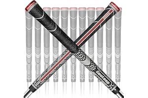 Geoleap ACE-R Golfgriffe, 13-teiliges Set, Rückrippe, verbesserte Kontrolle, Multi-Compound-Gummi und Kordel, Hybrid-Golfschlägergriffe, Standard/Mdisize, 7 Farben optional.