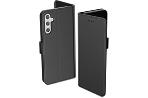 Aiziki Coque pour Samsung Galaxy S23 FE, Etui Protection Housse Premium en Cuir PU, [Pochette de Portefeuille] [Fermeture Magnétique] [Etui à Rabat]- Noir