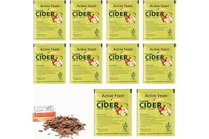 10 x Fransk Ciderjäst 8g – Aromatiska Stammar för Cider och Päroncider, Frisk Mousserande Dryck