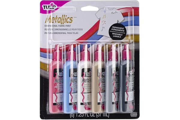 Tulip - Metallics - peinture dimensionnelle pour Tissu - Paquet de 6