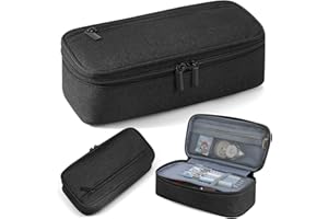 Gigmeta Astuccio Portamatite, Custodia a Matita con Compartimenti con Cerniera, Portapenne Organizer per Forniture di Cancelleria