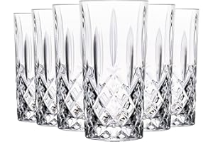 Orquesta Cristal RCR Cut vaso alto cóctel Vasos Vasos Set - 396ml - Pack de 6