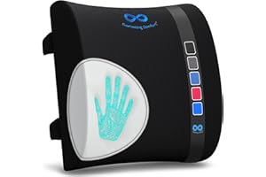 Everlasting Comfort Lumbar Support Pillow for Office Chair – Memory Foam Back Cushion for Chair, Car, or Couch – Memory Foam Design for Everyday Comfort and Support – Ideal for Gaming and Desk Chairs