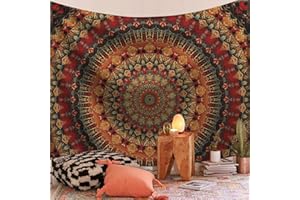 FENDROM Popular Handicrafts Indian hippie Bohemian Psychedelic Peacock Mandala Wall hanging College Dorm Beach Throws Table Cloth Bedding Tapestry