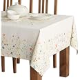 Tovaglia In Cotone Spalmato Grigio Con Stampa A Quadri 150 X 250 Cm 1000 11 16 164180 1