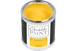 CHALK PAINT PAINT EVERYTHING Chalk Paint Everything® Giallo Kreidefarbe Wasserbasis für Alle Oberflächen einfach zu verarbeiten ohne schlechten Geruch - Chalk Paint Extra Matt (250 ml)