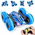 Thedttoy Remote Control Cars 360° Double Side Flips RC Stunt Car, 2.4Ghz High Speed Off Road Car Toys Rechargeable Radio Control Truck Toy, Birthday Children's Day Gift for Boys Kids age 3-12 (Blue)