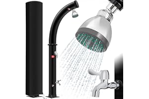KESSER® Ducha solar de jardín, Arco de ducha solar incluido. Capó de protección agua caliente | 20 litros | Máximo 60 °C sin conexión a la red eléctrica | Ducha de piscina Camping