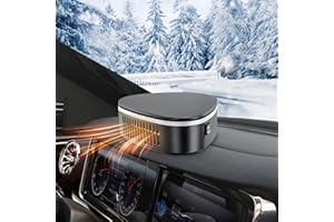 ‎COIKES Coikes Auto Heizung 12V 150W Auto Heizlüfter Tragbare 2 in 1 Heizung & Kühlung 180° Rotierender Standheizung Auto Autoheizer Windschutzscheibe Defroster Defogger Elektrische Heizung Ventilator
