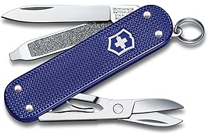 Victorinox, Classic SD Alox, Swiss Army Pocket Knife, Small, Multi Tool, Camping, 5 Functions, Blade, small, Nail file, Screwdriver 2.5 mm