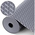 Origuuds Shelf Liners, Non-Adhesive Drawer Liner, Waterproof & Oil-Proof Kitchen Cabinet Cupboard Liner Plastic EVA Material BPA Free Fridge Liner Mats Paper Protector for Shelves (Grey/30cm x 150cm)
