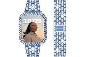 DEALELE Bands and Case Compatible with Apple Watch 49mm 46mm 42mm 45mm 41mm 44mm 40mm 38mm, Bling Diamond Metal Strap with Protective Case for iWatch Series 10/9 / 8/7 / 6/5 / 4/3 / SE/Ultra