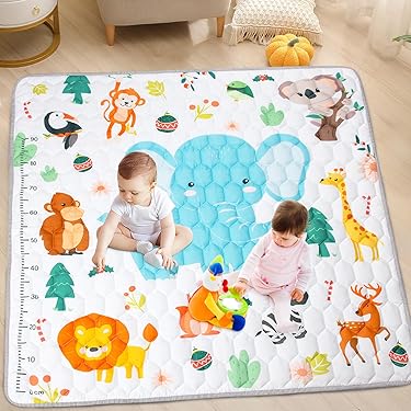 Tappeto Neonato Lavabile Tappeto Gattonamento 100x100cm