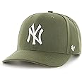 47 New York Yankees MLB MVP DP Unisex Baseball Cap, Adjustable, White Logo, Olive Green