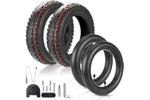ANSENI Pneu 10 Pouces (10x2-6.1) et Chambres à Air de 10 Pouces, Roue Pour Trottinette Electrique 10 Pouces Et Trotinette Xiaomi (Kit Xiaomi)