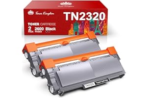 Toner Kingdom Zamiennik kasety z tonerem do Brother TN2320 do MFC-L2700DW MFC-L2700DN MFC-L2740DW MFC-L2720DW DCP-L2500D DCP-L2520DW HL-L2340DW HL-L2300D HL-L2365DW (czarny, 2-pak)