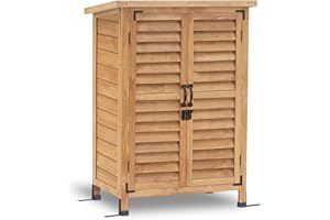 M MCOMBO MCombo Armoire de jardin en bois Meuble de jardin pour les outils