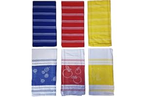 EURORICAMI VITERBO Set Strofinacci 3 Pezzi da cucina nido d'ape puro cotone