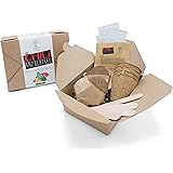 SATTE SAAT Chili Anzucht-Set zur Aufzucht scharfer Chili-Pflanzen mit ökologischen Pflanztöpfen, Anzuchterde, Holz-Sticks, Ch