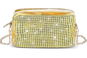 simarro Bling Evening Handbag for Women, Sparkly Rhinestone Evening Clutch Bag Chain Shoulder Bag Lady Girl Party Shiny Crossbody Coin Bag for Prom Wedding Engagement Cocktail Party Banquet