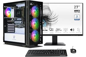 ANKERMANN-PC Ankermann Gaming Power V3 Bundle | Intel Core i9-12900F | Nvidia GeForce RTX 4070 12GB | 32GB DDR5 RAM | 1TB NVMe SSD | Windows 11 | WiFi & Bluetooth | Monitor 27" | Mouse & tastiera | Libre Office