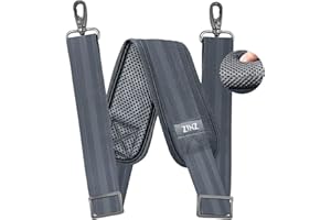 ZINZ Correa de Hombro de 79", Almohadilla de Cojín Fija Extragruesa y Cierres Dobles Correa de Repuesto Universal con Ganchos Giratorios de Metal (200 cm)