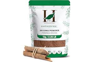 H&C HERBAL INGREDIENTS EXPERT H&C Arjuna Chhal/Bark Powder (Terminalia Arjuna) - 1Kg