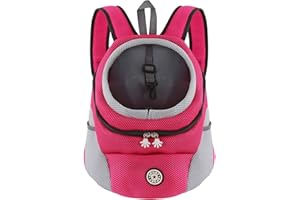 M MUNCASO Mochila Transportadora para Perros y Gatos, Bolsa de Viaje para Mascotas, Paquete Frontal para Cachorros, Aprobada por Aerolíneas para Viajes de Senderismo al Aire Libre