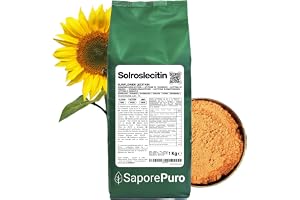 SaporePuro Solroslecitin Pulver 1000 g – Naturligt Emulgeringsmedel GLUTENFRI