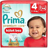 Prima Premium Care K&uuml;lot Bebek Bezi 4 Numara 44 Adet Maxi İkiz Paket