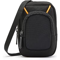 MegaGear MG1550 Leder-Case Für Fujifilm X-T3 | Mit Objektivschutz Für XF23mm - XF56mm & 18-55mm | Inkl. Trageriemen, Schwarz
