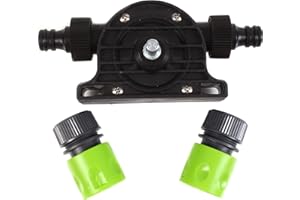 WHITE HINGE 1/2" Drill Powered Water Pump Hose Attachment, Submersible Pond/Pool Draining- Fits 8mm Power Drill