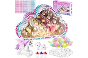 Highttoy Kit Manualidades Niñas, Crear Lámpara Espejo Tulipán Infinita Unicornio 2 en 1, Kit Creativo DIY Luz Nocturna Espejo Nube, Manualidades Niñas 7 8 9 10 Años, Regalo Niña 7-12 Años