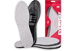 SULPO 3 paia di solette al carbone attivo contro i piedi del sudore, per scarpe e piedi freschi, comode solette per scarpe, leggere e lavabili a mano, solette da ritagliare
