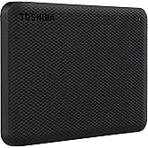 محرك الأقراص الصلبة الخارجي المحمول Toshiba Canvio Advance 2.5" 2TB USB 3.2 Gen-1 باللون الأسود (HDTCA20EK3AA)