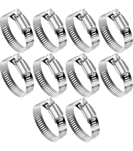 YoiYee Schlauchklemmen Aus Edelstahl – 14–27 Mm Verstellbar, 4 Stück, Mit Flügelschraube