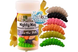 ‎ZITE Zite Fishing Mighty Mag Floating Edition - Auftreibende Forellen Gummiköder/Forellenköder Neuheiten - Künstliche Bienenmade - UV-Aktiv - fängige Farbauswahl, Forellen Köder, Angelköder Forelle