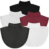 Minkissy Falscher Kragen Mit Kappe - Abnehmbarer Unisex-Kragen Für Pullover & Kleider