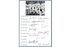 STARSTRUCK West Bromwich Albion FC WBA FC 1968 FA Cup Final winning team Signed (Pre-Printed) Exclusive A4 Print