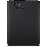 WD Elements Portable 2TB USB 3.0 Portable Hard Drive, Plug and Play, Formatted for Windows, Black
