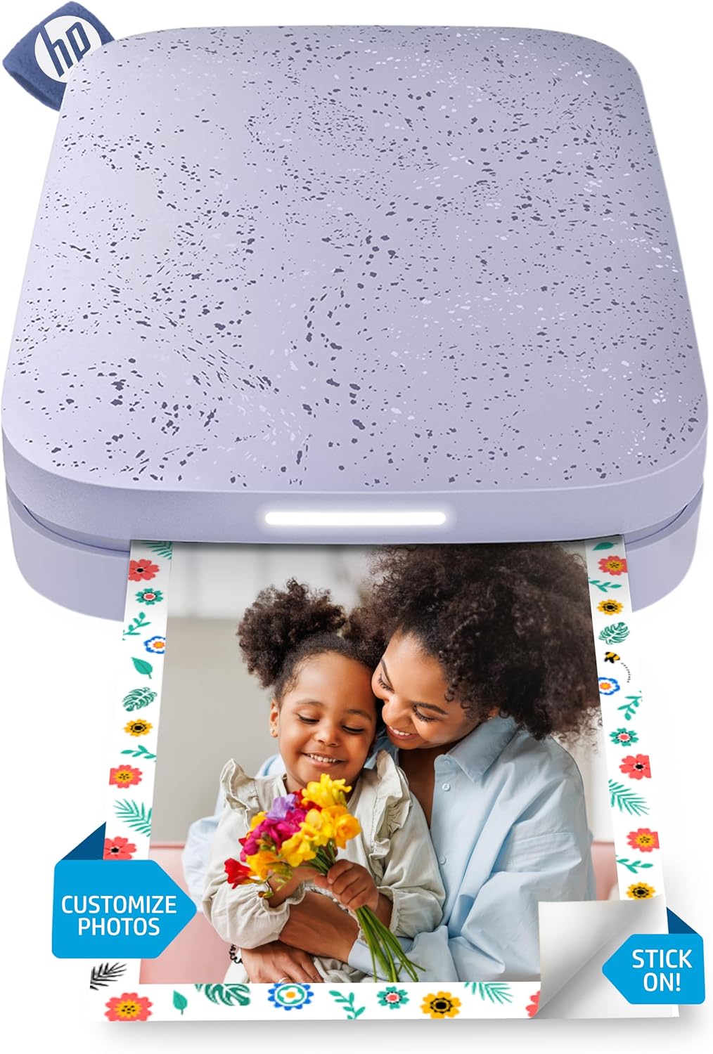 HP Sprocket 2x3 (5,1 x 7,5 cm) Impresora fotográfica instantánea para Smartphones, Impresora móvil portátil a Color e inalámbrica, Fotos Zink con Reverso Adhesivo, Color Púrpura.