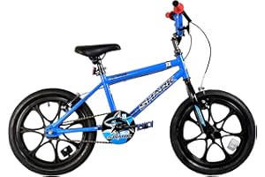 XN Urban Shark Kids Bicycle 16" BMX Bike - Gloss Blue/Black