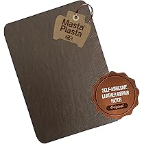 Toppa autoadesiva per riparazioni in pelle MastaPlasta Premium - BLU MARINO 20cm x 10cm. Il tuo kit di riparazione istantaneo per divani, sedili auto, borse, giacche e fai da te