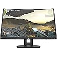 HP X24c Gaming Monitor | 1500R Curved Gaming Monitor in FHD Resolution with 144Hz Refresh Rate and AMD FreeSync Premium | (9EK40AA) Black