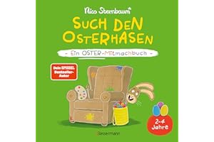 Such den Osterhasen. Ein Oster-Mitmachbuch. Zum Schütteln, Schaukeln, Pusten, Klopfen und sehen, was dann passiert. Von 2 bis 4 Jahren