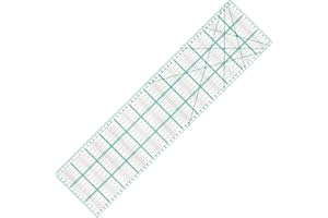 MANUFORE Règle de Quilting 15 x 60cm Acrylique Métrique Antidérapante - Outil DIY Avec Ligne d'Impression Claire pour une Coupe Précise