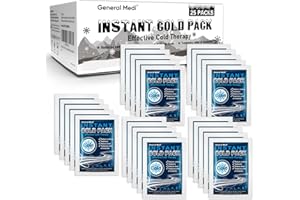 General Medi Poche de froid instantanée, 25 Freeze Soulagement de la douleur Pro Cool Ice Pack, des économies Bundle