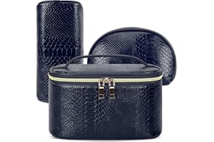 KTMOUW Neceser Mujer Grande Impermeable Neceser Maquillaje Bolsa de Aseo Viaje Mujer Bolsa para Cosmeticos Organizador 3 Piezas