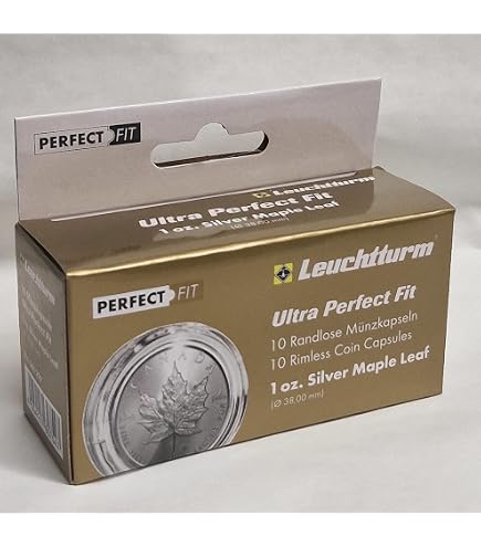 Leuchtturm Münzkapseln – 10er Pack, Klare Aufbewahrung Für Gold, Silber & Euro-Münzen, 29 Mm, Kratzfest & Sicher