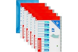 QE'MONO Separadores plastico a4 (12 meses) Pack 60 separadores color gris incluye 2 sobres. Carpeta 12 separadores din a4 Organizador de folios y fundas mensuales. Separadores para archivadores 2 y 4 anillas